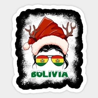 Bolivia girl, Bolivian Christmas gift , Regalo Navidad Bolivia Sticker